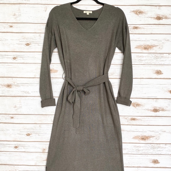 Keystone knit dress in chocolate grey - Picture 2 of 4